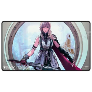 Final Fantasy Lightning Black Stitched Premium Ultra Pro Playmat